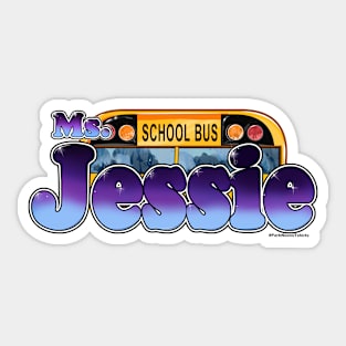 School Bus Driver Jessie Sticker